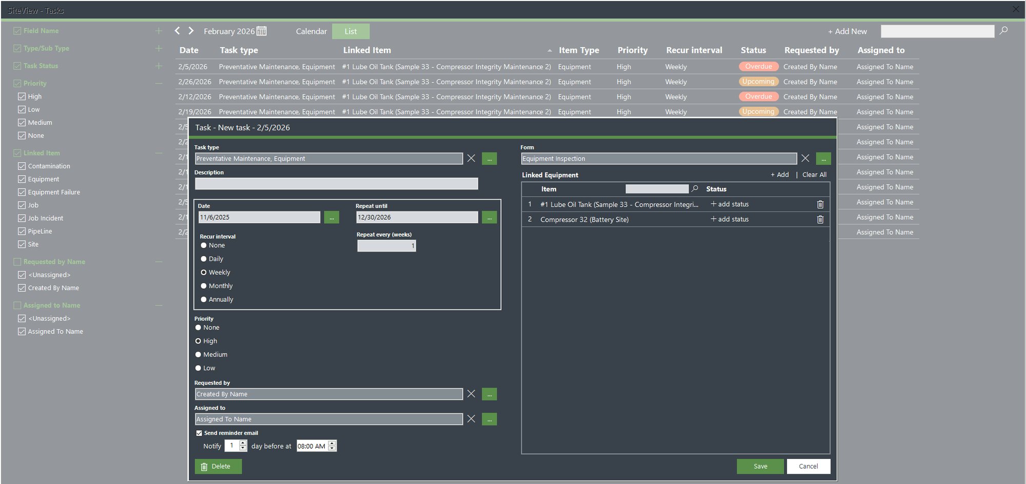 Equipment - Workflows Verifed 2.20.26