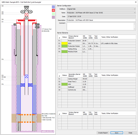 Wellview Barrier Schematic